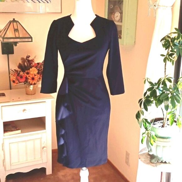 NWT Grace Karin Ruffle Bodycon Sheath Dress - Picture 1 of 12